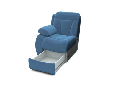Кресло Орматек Модуль Манчестер с ящиком (левый) (Ткань: Экозамша Breeze Blue) 83x104 фото #2