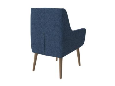 Кресло Райтон Lagom Side 70×76×98 Ткань/Массив (Levis 78 Джинс/Масло-воск Natura (Береза)) фото #3