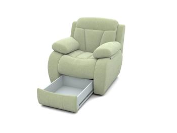 Кресло Орматек с ящиком Манчестер (Ткань: Велюр Felicita 01) 106x104