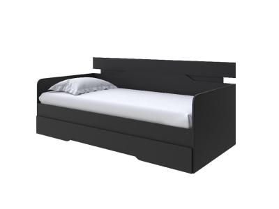 Кровать Кровать-Софа Milton (ЛДСП Черный) 120x190 фото #1