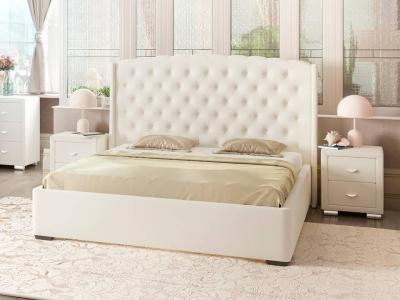 Мягкая Кровать Орматек Dario Slim Lite (Экокожа Белый) 200x200 фото #1