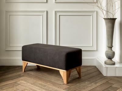 Банкетка Райтон Gamilton 95×40×45 Ткань/Венге (дуб) (Levis 62 Розовый/Венге (дуб)) фото #2