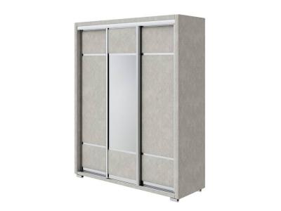 Шкаф Орматек Шкаф-купе 3х дв Orma Soft 2 (1 зеркало) (Ткань: Рогожка Levis 14 Бежевый) 177x60 фото #1