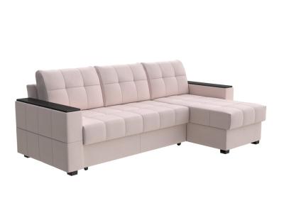 Орматек Угловой диван-кровать Dusseldorf (Ткань: Велюр Enigma 4 Кофе с молоком) 143x202 фото #1