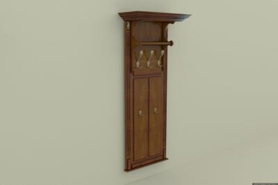Вешалка настенная (730х310х1665), шпон вишни, дуба, ясеня фото #1