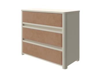 Комод Орматек Wood Soft (Ткань: Микрофибра Слоновая кость (сосна) с брашированием/Diva Миндаль (303)) 90x40
