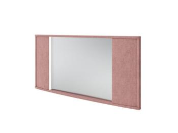 Зеркало Орматек настенное Vittoria с подсветкой (Ткань: Рогожка Levis 62 Розовый) 132x8