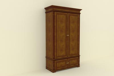 Шкаф двухдверный  (1325х605х2140), шпон вишни, дуба, ясеня фото #1