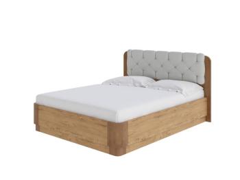 Мягкая Кровать Орматек Wood Home Lite 1 с подъемным механизмом (ЛДСП Бунратти+ткань ЛДСП Бунратти/Антик (сосна)/Тетра Молочный) 90x190