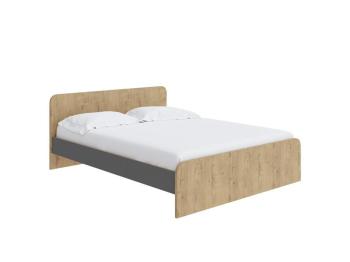 Кровать Райтон Way Plus 140×200 ЛДСП (Бунратти/Вулканический серый)