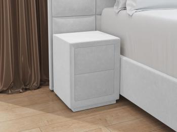 Тумба Verda Modern (Ткань: Флок Велсофт Снежно-белый) 50x43
