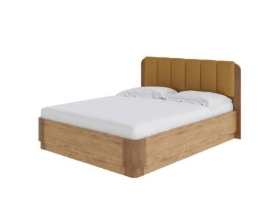 Кровать Орматек Wood Home Lite 2 с подъемным механизмом (ЛДСП Бунратти+ткань ЛДСП Бунратти/Антик (сосна)/Diva Шафран) 140x190 фото #1