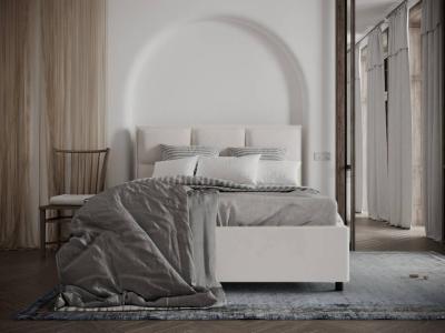 Кровать Райтон Malina 160×200 Ткань: Микровелюр (Manhattan Цветочный белый) фото #3