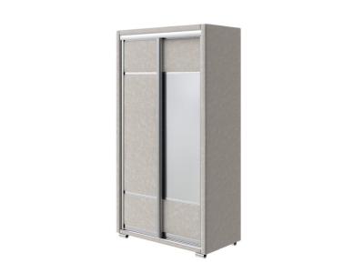 Шкаф Орматек Шкаф-купе 2х дв Orma Soft 2 (1 зеркало) (Ткань: Велюр Gratta 1 Шампань) 119x60 фото #1