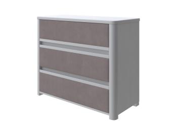 Комод Орматек Wood Soft (Ткань: Рогожка Белая эмаль (сосна) с брашированием/Тетра Мраморный) 90x40