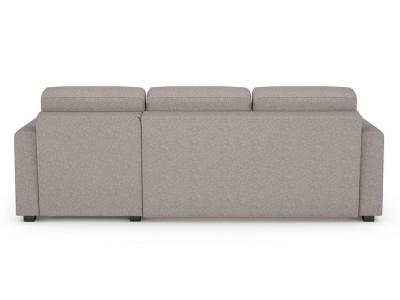 Диван Райтон Угловой диван-кровать Dublin (левый, правый) 140×200 Ткань: Рогожка (Союз 5 Серый) фото #5
