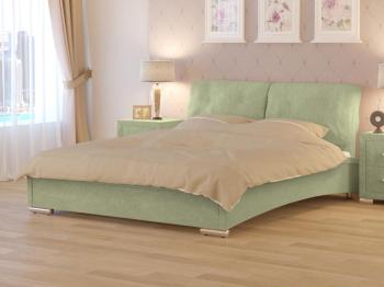 Кровать Райтон Nuvola-4 (2 подушки) 160×200 Ткань: Рогожка (Тетра Молочный)