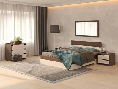 Кровать Райтон Milton 160×190 ЛДСП (Черный/Ясень Шимо Светлый) фото #1