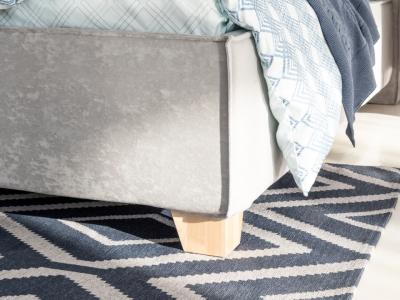 Кровать Райтон Hygge Line 90×220 Ткань: Велюр (Лофти Лён) фото #7