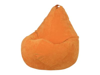 Кресло Кресло-мешок Flow (Ткань Микровельвет Оранжевый) 85x85 фото #1