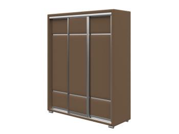 Шкаф Орматек Шкаф-купе 3х дв Orma Soft 2 (без зеркал) (Ткань: Велюр Forest 514 Светло-коричневый) 177x60