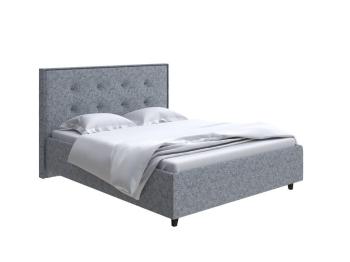 Кровать Райтон Teya Grand 140×220 Ткань: Велюр (Лофти Серый)