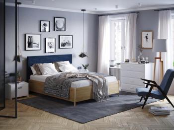 Кровать Райтон Rona 180×200 Белый/Тетра Брауни