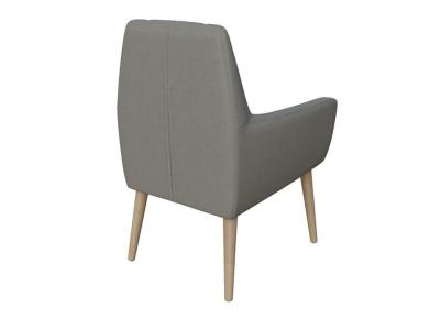 Кресло Райтон Lagom Hill 70×76×98 Ткань/Массив (Лама Светло-серый/Масло-воск Natura (Береза)) фото #3