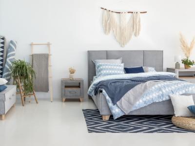 Кровать Райтон Hygge Line 180×220 Ткань: Велюр (Gratta 5 Морская лагуна) фото #5