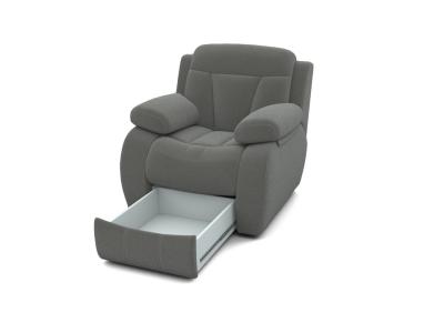 Кресло Орматек с ящиком Манчестер (Ткань: Экозамша Breeze Taupe) 106x104 фото #2