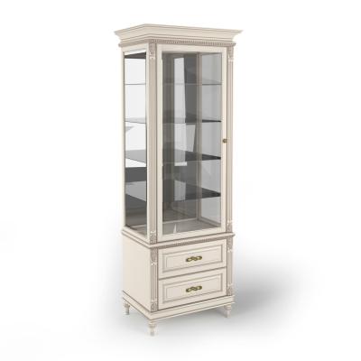 Витрина стеклянная с нижними ящиками (720х500х2250), эмаль фото #1