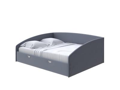 Мягкая Кровать Орматек Bono (Экокожа Темно-синий) 160x190 фото #1