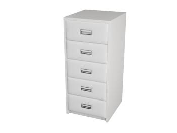 Комод Райтон Como/Veda (5 ящиков) 50×57×110 ЛДСП Черная+ткань (Черный/Лофти Слива)