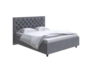 Кровать Райтон Teona Grand 140×200 Ткань: Велюр (Ultra Мокрый асфальт)