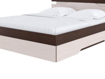 Кровать Райтон Milton 160×190 ЛДСП (Черный/Ясень Шимо Светлый) фото #3