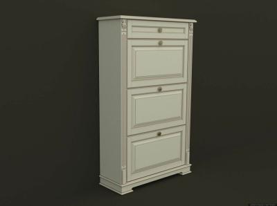 Комод для обуви (850х300х1380), шпон вишни, дуба, ясеня фото #2
