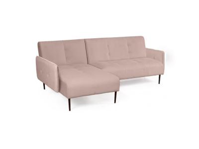 Орматек Угловой диван-кровать Monaco с подлокотниками (Ткань: Экозамша Breeze Ivory) 111x204 фото #1