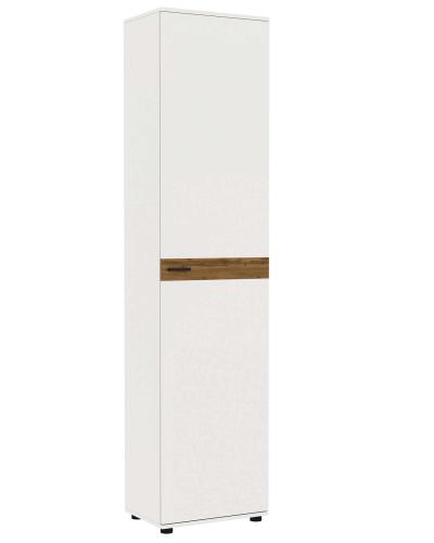 Шкаф распашной Modul 500 с вешалкой , Белый (тиснение)/Дуб крафт, Белый (тиснение) фото #1