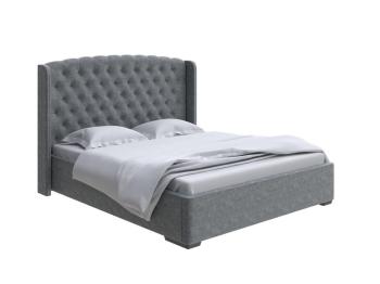 Мягкая Кровать Орматек Dario Slim (Ткань: Велюр Gratta 4 Серый космос) 200x200