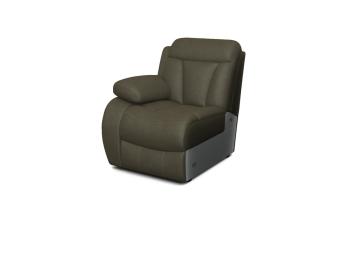 Кресло Орматек Модуль реклайнер Манчестер (левый) (Ткань: Экозамша Nabuk 4 Коричневый) 81x104