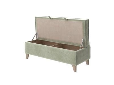 Банкетка Райтон Hygge 119×46×48 Ткань: Велюр (Лофти Олива) фото #2