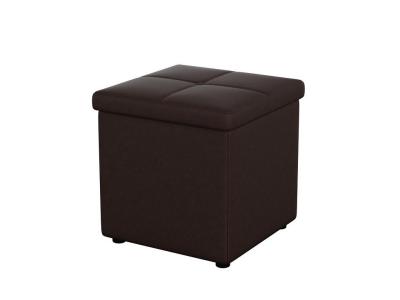 Пуфик Орматек Пуф OrmaSoft 2 одноместный (Экокожа Коричневый) 42x42 фото #1